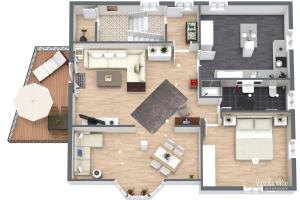 VILLA EMMILIO Atelier 89 qm über den Dächern