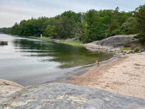 Litet modernt fristående hus i Skärgården på Värmdö, Stockholm