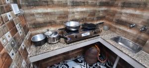 Aggarwal home stay in independent flat with private kitchen washroom fridge Android TV wi fi andcooking utensils for self cooking