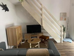 Appartements Appartement mezzanine + terrasse, cosy et lumineux : photos des chambres