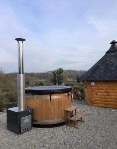 Maison bois kota bain nordique proche de la mer kota grill