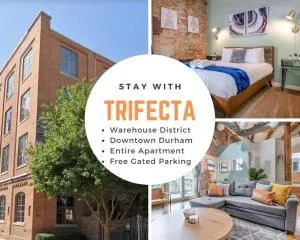 100 Year-Old Historic Brick 2BR Loft & Large Patio & Hammocks & High Ceiling - Durham