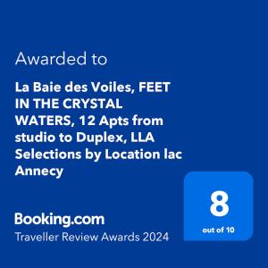 Appartements La Baie des Voiles, FEET IN THE CRYSTAL WATERS, 9 Apts from studio to Duplex by LLA SELECTIONS : Appartement 2 Chambres