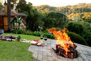 Rancho do Canarinho, Fogão à Lenha, 4QT com Vista
