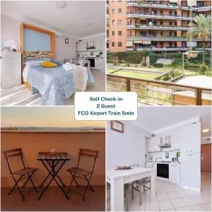 Treno a 1 fermata per Aeroporto e Fiera di Roma - Porto