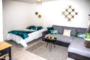 Studio confortable à Abondant, 30 m² avec jardin équipé