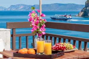 Skopelos port view home