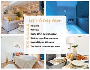 Appartements Le Cosy Yellow Appartement lumineux a 5 min de la Gare d'Evry avec parking gratuit : photos des chambres
