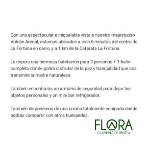 Flora Glamping de Abuela
