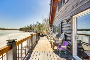 Lakefront Park Rapids Cabin with Decks and Boat Dock!