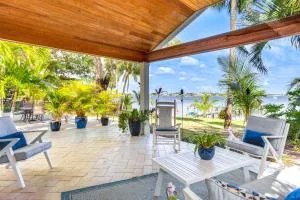 Waterfront Stuart Oasis with Hot Tub and Dock! - Lighthouse Point