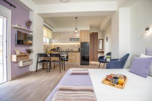 Studio Athena with panoramic view of MakryGialos