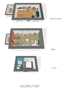 Maisons de vacances Kelerdutbay, acces direct a la mer : photos des chambres