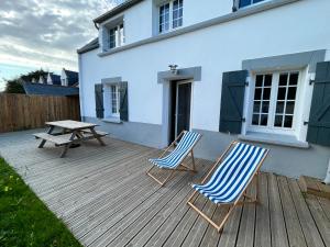Maisons de vacances Kelerdutbay, acces direct a la mer : photos des chambres