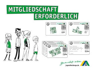 Jugendherberge Oldenburg DJH Mitgliedschaft erforderlich - membership required