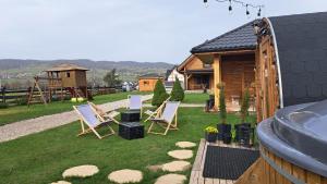 Domki nad jeziorem czorsztyńskim