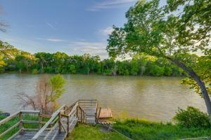 Rustic River Cabin with Dock and Covered Deck!
