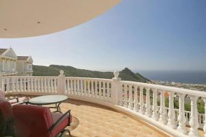 Villa Athena with private heated pool and sea views