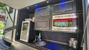 Cozy two bedroom and two full bath with golf cart