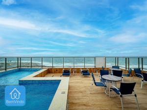 Studio Lindo e Finamente Decorado com Vista Mar