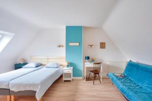 Maisons de vacances Piscine couverte - sauna - Maison pour 9 a Loctudy : photos des chambres