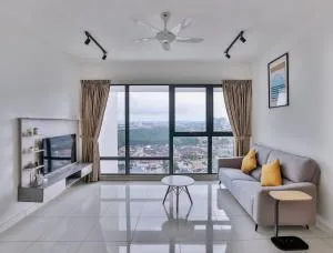 Mosaic 1BR, WIFI, walking distance to Mid Valley JB , 4-5pax - 士姑来