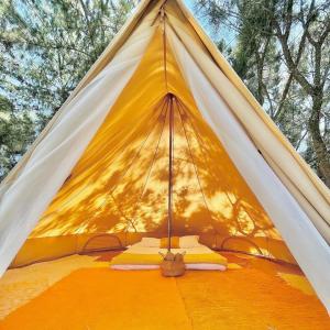 Glamping on Organic Yoga Farm with Natural Swimming Pool near Beach