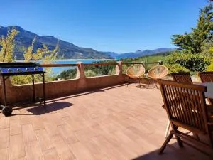 Le Panoramique du Plongeoir - T4 spacieux de 90m2 avec grande terrasse vue sur le lac de Serre Ponçon - Puy-Saint-Eusèbe