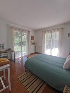 Sejours chez l'habitant AigaSurfHouse : Chambre Double - Vue sur Jardin