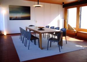 Evian villa with Lake Geneva views in 1960 mid-century modern style