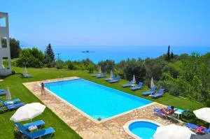 Pool Apartments with panoramic Pelekas Beach view - Pelekas