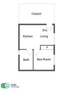 The Elm Apartments - The Black & White Room