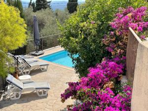 Villas Villa 6 couchages, piscine, vue mer-Le Tignet (06) : photos des chambres