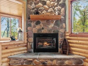 Winter Hideaway Lakeside Cabin Snowmobile