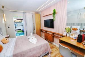 Villa Beija-Flor 1 - Suíte alexa com piscina privativa