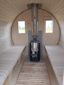 Drewniany Zakątek z sauną i jacuzzi