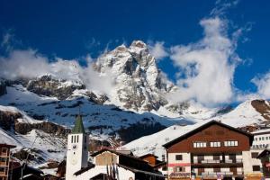 Skiing Resort In The Italian Alps, Chalet Cervinia