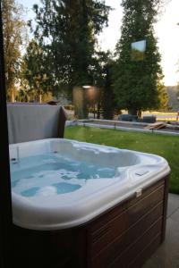 Luxe Lake Cabin Hot tub Grill Firepit EV charger