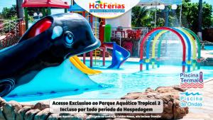 Flat Enseada em Caldas Novas, incluso Parque Aquático com Água Termal e Roupa de Cama, Parcele em até 6x - HotFérias