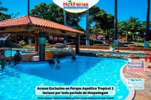 Flat Enseada em Caldas Novas, incluso Parque Aquático com Água Termal e Roupa de Cama, Parcele em até 6x - HotFérias