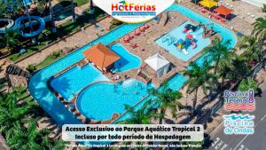 Flat Enseada em Caldas Novas, incluso Parque Aquático com Água Termal e Roupa de Cama, Parcele em até 6x - HotFérias