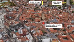 El pisín de Goya: piso luminoso con garaje a pie del centro de Oviedo.