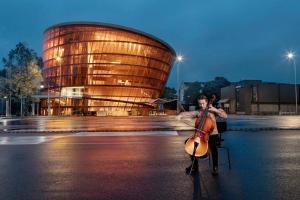 Mini by the sea, center