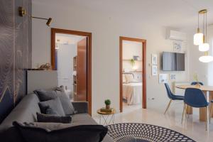 modern flat with light and sun on the sweet terrace