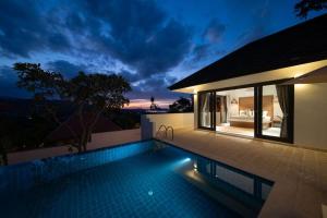 Private pool, sunset seaview villa.