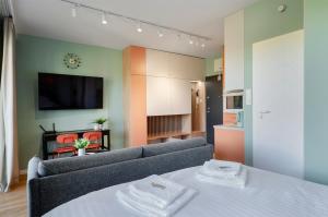 Queen Size Bed - Apartament obok Manufaktury w centrum Łodzi - Parking gratis!!!