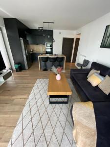 Przestronny nowoczesny apartament w centrum Wrocławia z widokiem na rzekę