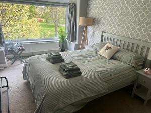 Lovely, large double bedroom with park view