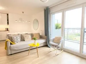 Triplex neuf avec toit-terrasse au pied du Métro - 10min PARIS EXPO - 4 rooms 6 beds - 阿尔克伊