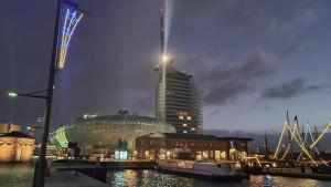 Gemütl Wohnung mit Blick auf den Hafen